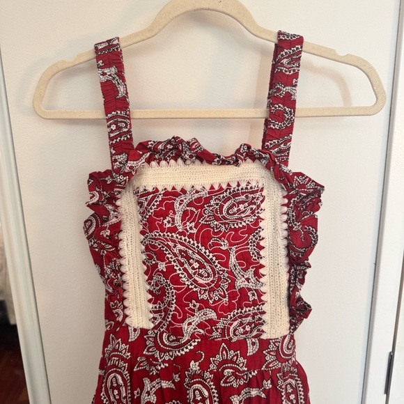 Sea New York Theodora Paisley Print Apron Dress - Picture 5 of 7